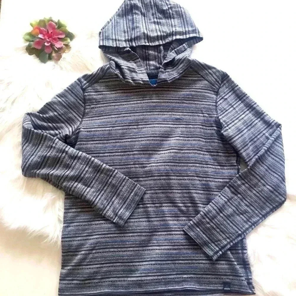 PrAna Aztec Stripped Pullover Hoodie - Picture 2 of 7
